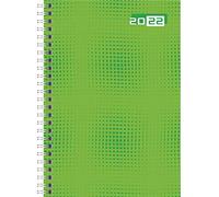 rido/idé 7018504032 Wochenkalender/Buchkalender 2022 Modell futura 2, Grafik-Einband, grün