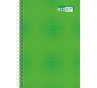 rido/idé 7021007017 Buchkalender Mod. futura 2 2027 A5, Papier, grün