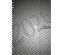 rido/idé 7021102906 | Buchkalender Mod. futura 2 2026 | A5, Kunststoff, anthrazit