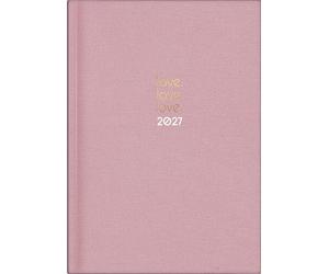 rido/idé 7021503907 Buchkalender Premium Young Line 2027 "Love" A5, Textil