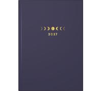 rido/idé 7021507027 Buchkalender Premium Young Line 2027 "Moon" A5, Papier
