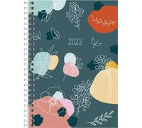 rido/idé 7021807021 Wochenkalender/Buchkalender 2022 Modell Timing 1 "Fiori", Grafik-Einband