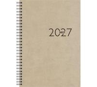 rido/idé 7023036807 Buchkalender Mod. studioplan int. 2027 168×240 mm, Kunstleder, grau