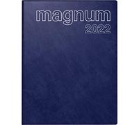 rido/idé 7027042381, Wochenkalender/Buchkalender 2022 Modell magnum, Schaumfolien-Einband Catana, dunkelblau