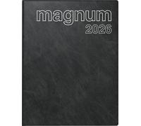 rido/idé 7027042906 | Buchkalender Mod. magnum 2026 | 183×240 mm, Kunststoff, schwarz