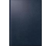 rido/idé 7028903387 Buchkalender Mod. ROMA 1 2027 A5, Kunststoff, dunkelblau