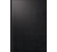rido/idé 7028903907 Buchkalender Mod. ROMA 1 2027 A5, Kunststoff, schwarz