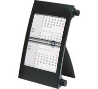 rido/idé 7038000906 | 3-Monats-Tischkalender 2026 | 90×120 mm, schwarz