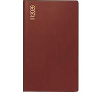 rido/idé 7046892296 | Taschenkalender Mod. M-Planer 2026 | A6, Kunststoff, bordeaux