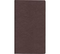 rido/idé Agenda de poche 2026, format A6, en cuir, bordeaux