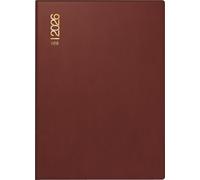 rido/idé Agenda de poche 2026 Mod. perfect/Technik I 2026, format A6, en plastique, bordeaux