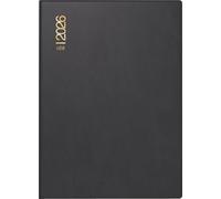 rido/idé Agenda de poche 2026 Mod. perfect/Technik I 2026, format A6, plastique, noir