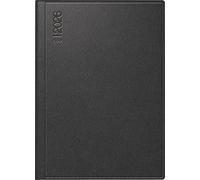 rido/idé Agenda de poche 2026 Mod. Technik III - Format A6 - En cuir - Noir