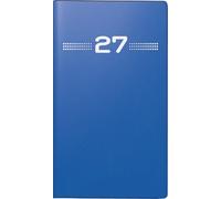 rido/idé Agenda de poche Mod. Mini Planner d 15 2027 | A6, plastique, bleu