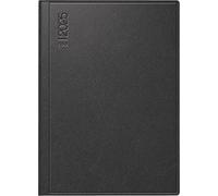 rido/idé Agenda de poche Mod. Technik III 2025 | Format A6 en cuir noir