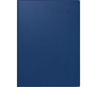 rido/idé Agenda de poche Mod. Technik III 2026, format A6, en cuir synthétique, bleu foncé