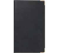 rido/idé Agenda de poche, modèle 2025, 2 pages = 1 semaine, format A6, 144 pages, couverture en cuir synthétique Belnova, noir