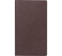 rido/idé Agenda de poche modèle M (2025), 2 pages = 1 mois, format A6, 32 pages, couverture en cuir, bordeaux
