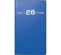 rido/idé Agenda de poche Modèle Mini Planificateur d 15 2026 | A6, plastique, bleu