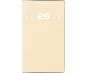 rido/idé Agenda de poche Modèle Mini Planificateur d 15 2026 | Format A6, plastique, sable