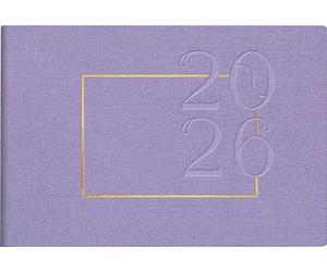 rido/idé Agenda de poche modèle septime 2026 « Lavande » | Format A6 paysage, textile