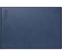 rido/idé Agenda de poche modèle Septimus (2025), 2 pages = 1 semaine, A6 paysage, 128 pages, couverture plastique Skivertex, bleu foncé