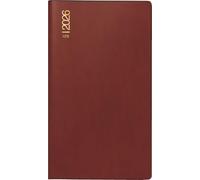 rido/idé Agenda de poche modèle TM 11 2026, format A6, en plastique, bordeaux
