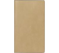 rido/idé Agenda de poche modèle TM 12 (2025), 2 pages = 1 mois, format A6, 56 pages, couverture en cuir synthétique, marron clair