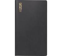 rido/idé Agenda de poche modèle TM 12 2026, format A6, plastique, noir
