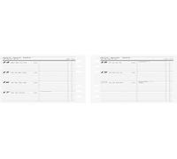 rido/idé Agenda hebdomadaire Action 2024 2 pages = 1 semaine Taille des feuilles 9,3 x 17,2 cm Blanc