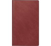 rido/idé Agenda modèle reise-merker (2025), 1 page = 1 jour, 113 × 195 mm, 416 pages, couverture en film mousse Catana, bordeaux