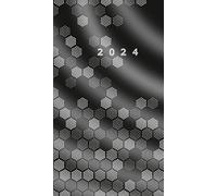 rido/idé Agenda semainier modèle de poche 2024 2 pages = 1 semaine Taille de la feuille 8,7 x 15,3 cm Noir