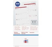 rido/idé Agenda semainier Timing 2 2026, 93 x 172 mm