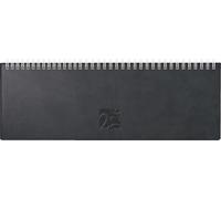 rido/idé Agenda transversal 2026 - En cuir synthétique - Noir - 307 x 105 mm