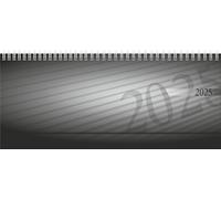 rido/idé Agenda transversal, modèle septant, 2025, 2 pages = 1 semaine, 305 × 105 mm, 128 pages, couverture en polypropylène, anthracite