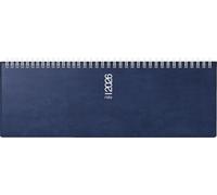 rido/idé Agenda transversal, modèle septant 2026, 305 × 105 mm, en plastique, bleu foncé