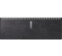 rido/idé Agenda transversal modèle septant '26, 305 x 105 mm, en plastique, noir