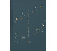 rido/idé Agenda Young Line (2025) « Universe » - 2 pages = 1 semaine - Format A5-160 pages - Couverture graphique - Bleu foncé
