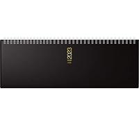 rido/idé Calendrier hebdomadaire 2023 CA semainier paysage 2023 Noir 30,7 x 10,5 cm