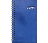 rido/idé Calendrier hebdomadaire modèle de poche Int. 2023 - Dimensions : 8,7 x 15,3 cm - Bleu