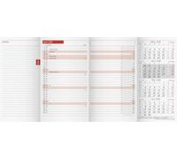 rido/idé Calendrier mensuel de rechange, modèle TM 12, 2026, 87 x 153 mm, carton, blanc
