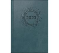 rido/idé Futura 2 Calendrier hebdomadaire 2023 Motif ornement Bleu pétrole 14,8 x 20,8 cm