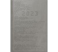 rido/idé Futura 2 Calendrier hebdomadaire 2023 Pixel 14,8 x 20,8 cm Gris