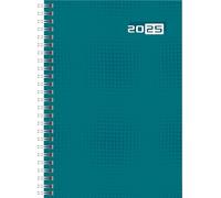 rido/idé Futura 2025 Agenda 2025, format A5, en papier, bleu pétrole