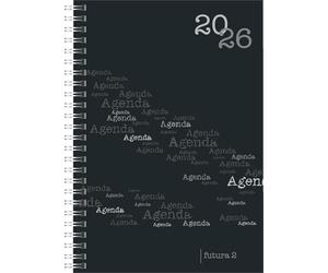 rido/idé Futura 2026 Agenda 2026, format A5, en plastique, noir