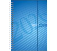 rido/idé Futura Agenda 2 '26, format A5, en plastique, bleu