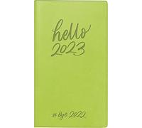 rido/idé Hello Calendrier hebdomadaire de poche 2023 Vert clair 8,7 x 15,3 cm