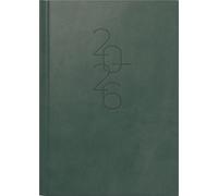 rido/idé Mentor Agenda 2026, format A5, en cuir synthétique, vert foncé