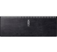 rido/idé Semainier Semainier modèle septant 2024 2 pages = 1 semaine, taille des feuilles 30,5 x 10,5 cm, noir