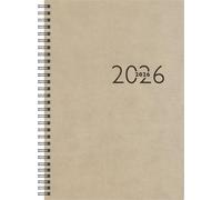 rido/idé Studioplan 2026 Agenda en cuir synthétique Gris 168 x 240 mm